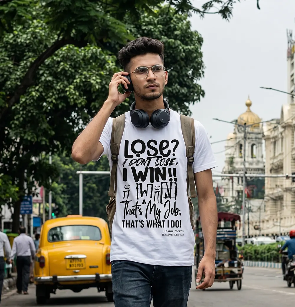 Lose? I dont lose, I win Unisex T-Shirt for boys