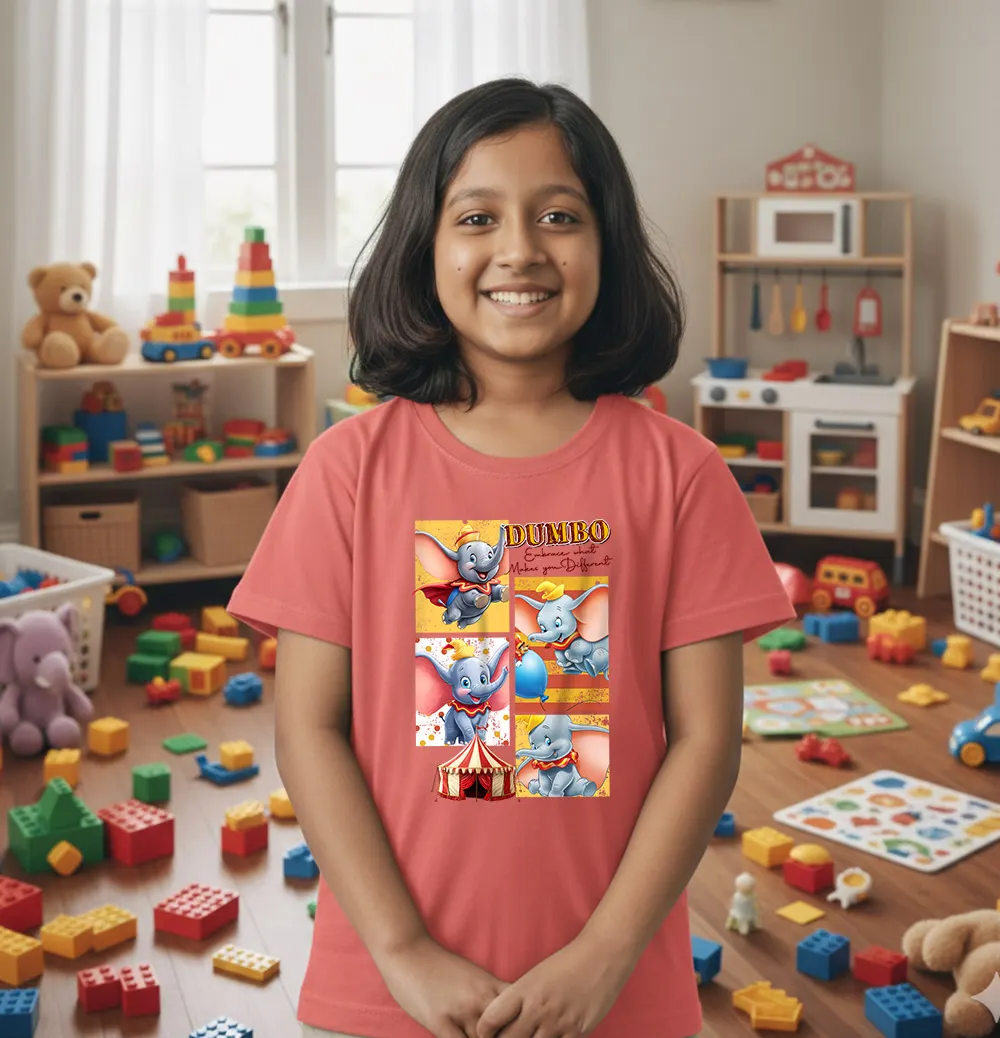 Dumbo themed kids T-shirt for girls