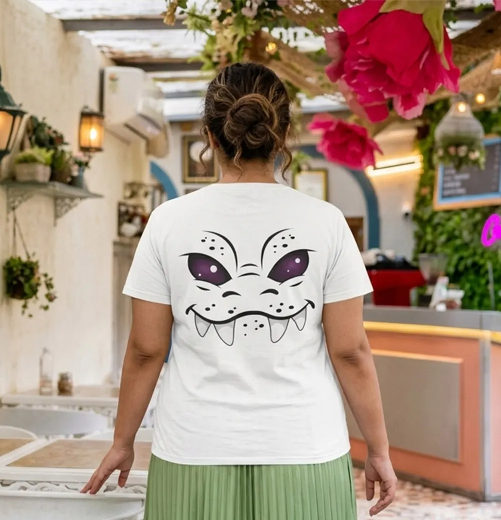 Purple Gaze Urban Beast Unisex T-Shirt - Back view