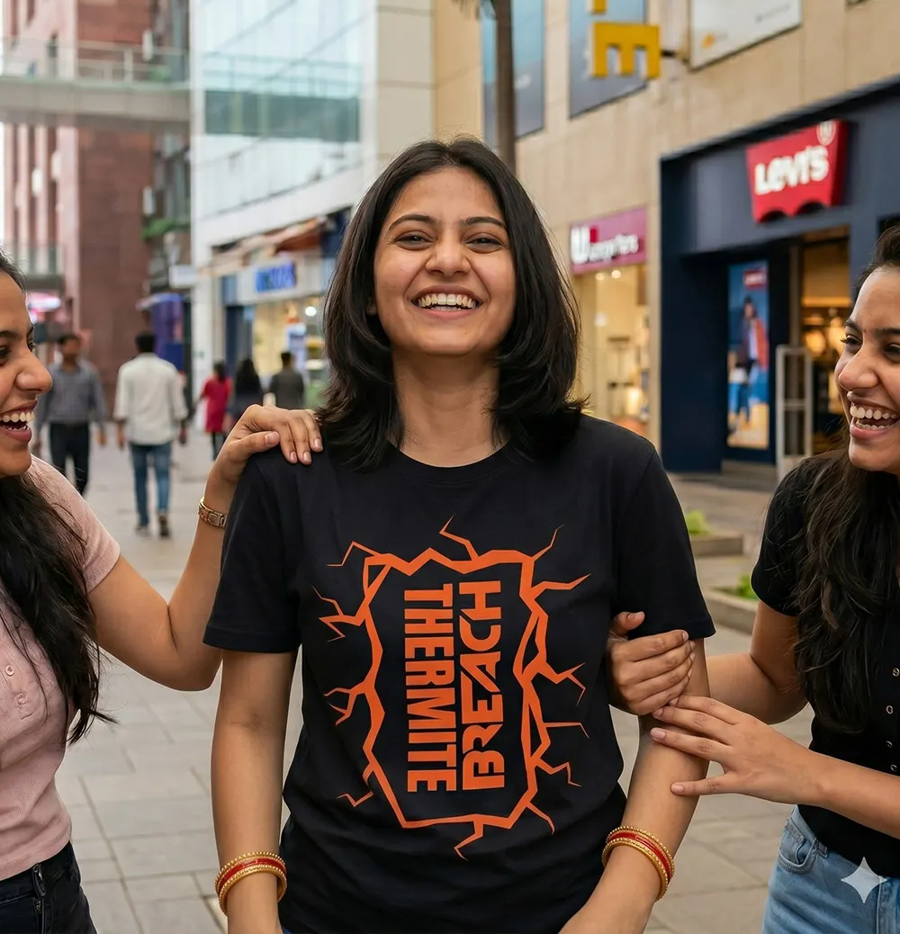 Buy Women Black Themed Thermite Breach T-shirt